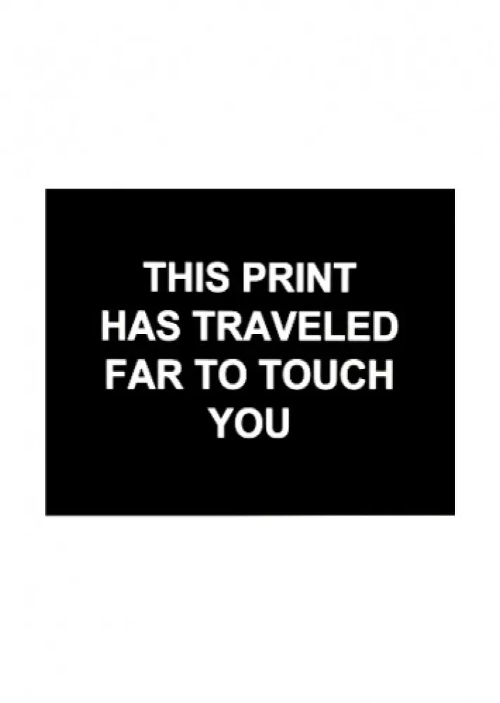 Gravura Prouvost  - This print has traveled far to touch you
