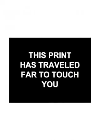 Gravura Prouvost  - This print has traveled far to touch you