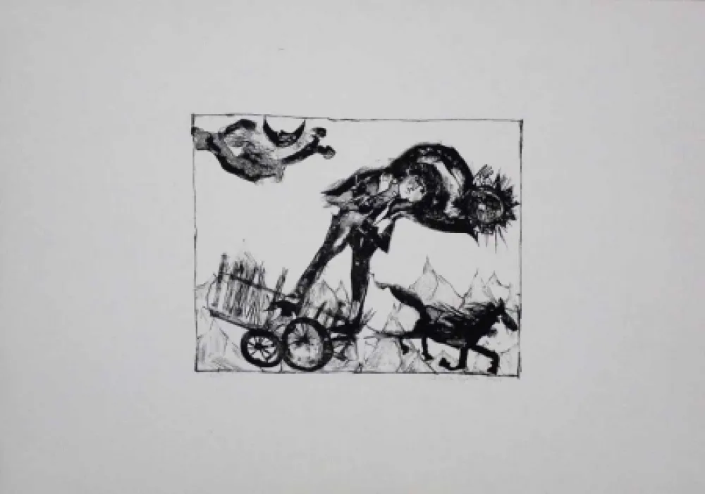 Litografia Pyroth - Der Sommerdieb.  Ein finnisches Märchen.