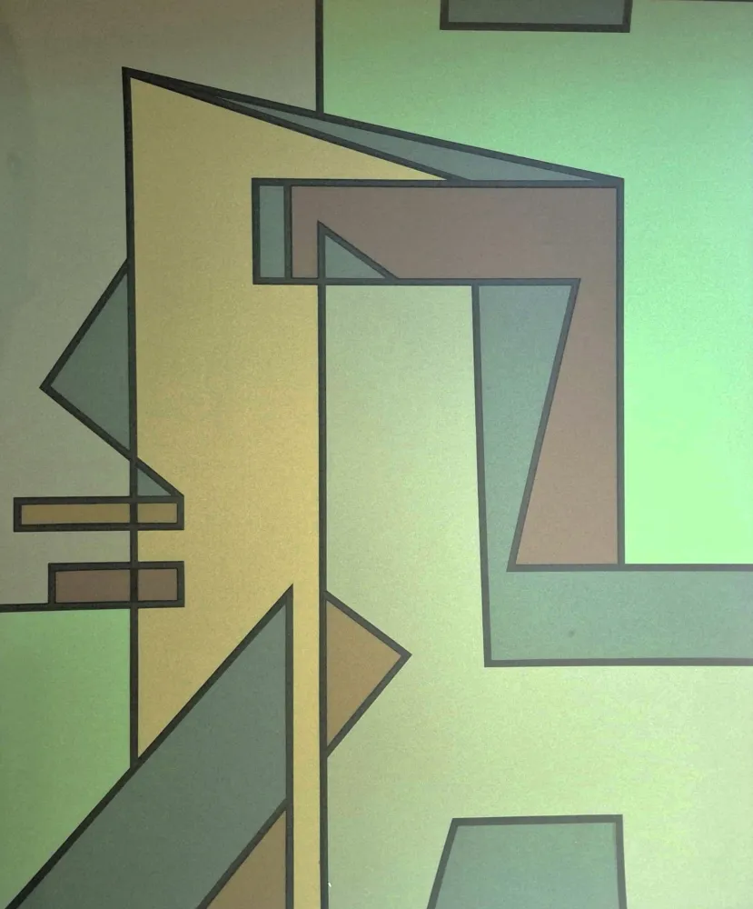 Litografia Radice - Composizione Verde