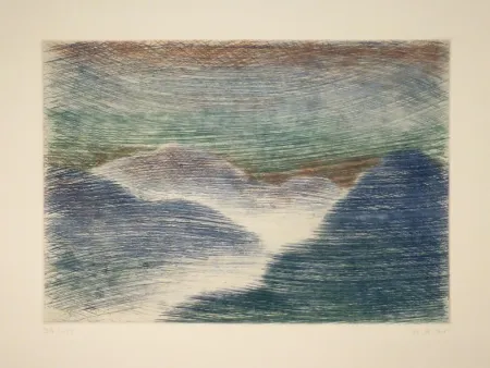 Água-Forte Raetz - Berglandschaft