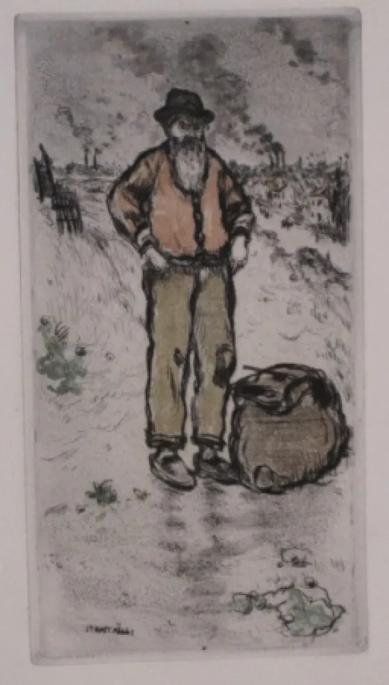 Água-Forte E Água-Tinta Raffaelli - Le chiffonnier / The Ragman