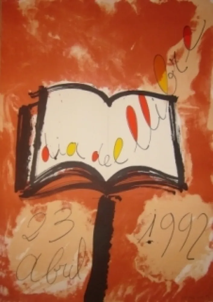Litografia Ràfols Casamada - Dia del llibre 23 abril 1992 