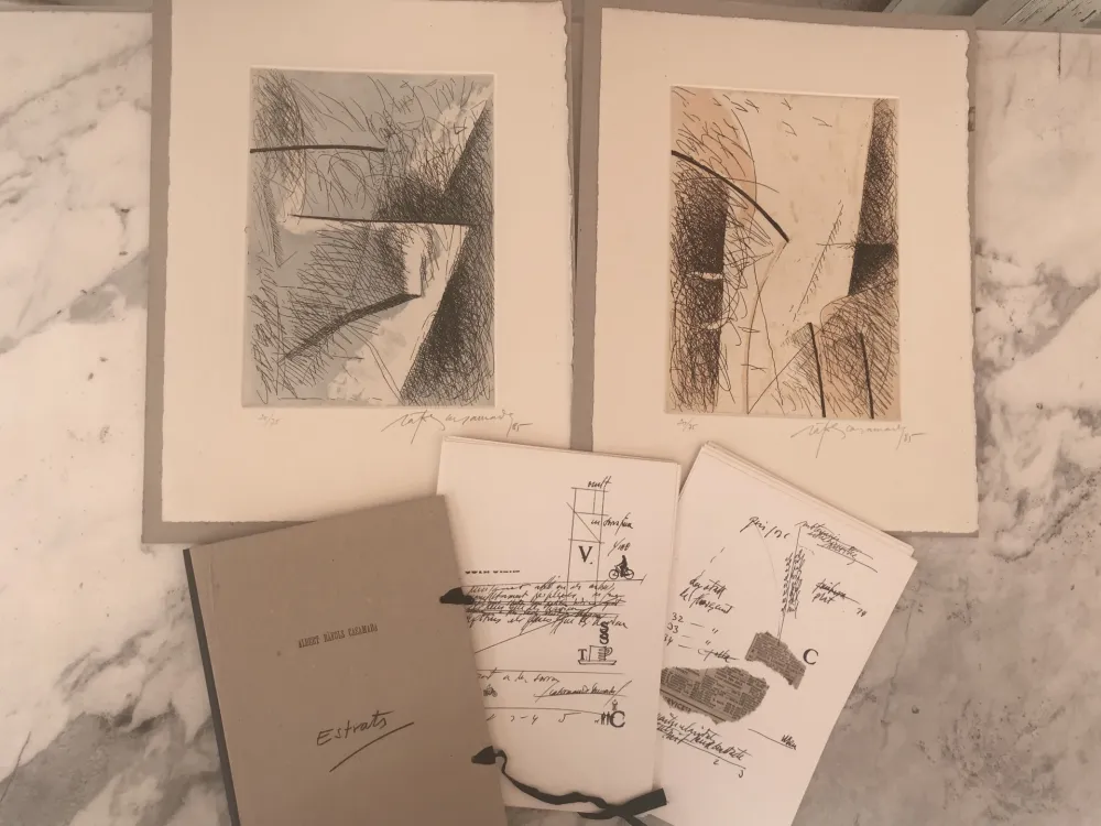 Gravura Ràfols Casamada - Estrats 