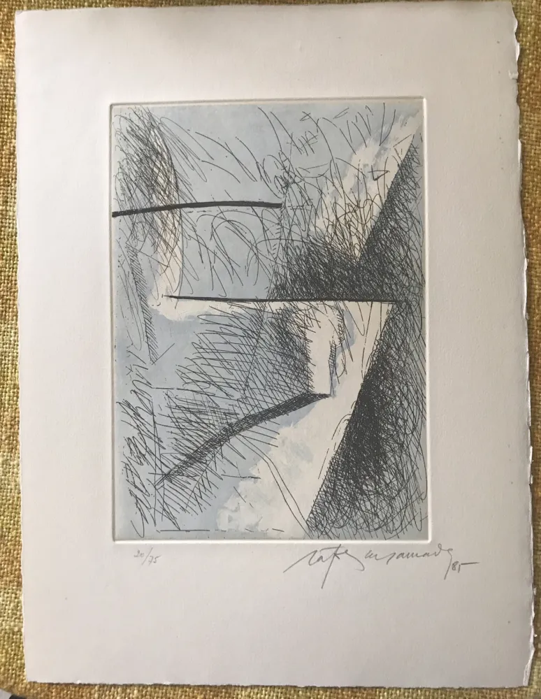 Gravura Ràfols Casamada - Estrats I