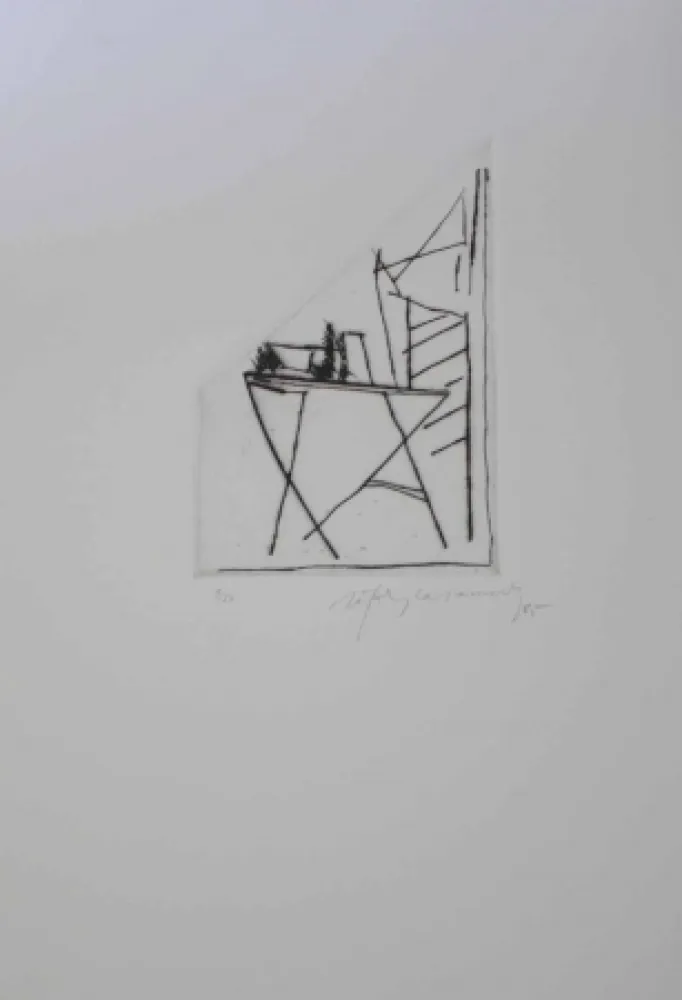 Gravura Ràfols Casamada - Jardí 2