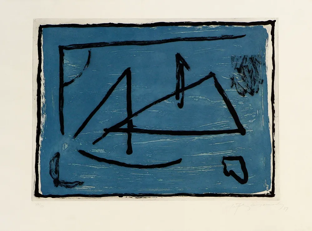 Gravura Ràfols Casamada - Los elementos IV. Agua