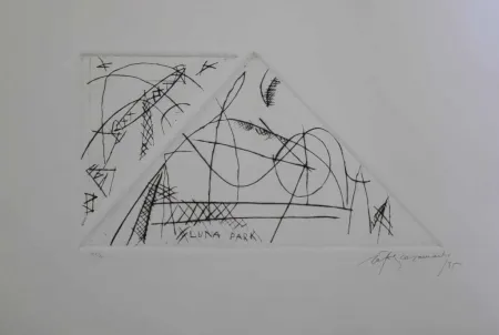 Gravura Ràfols Casamada - Luna Park 1