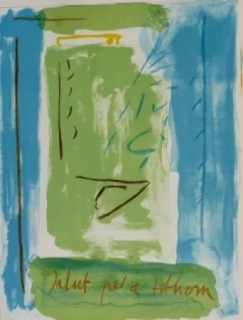 Litografia Ràfols Casamada - Salut pel a tolhom