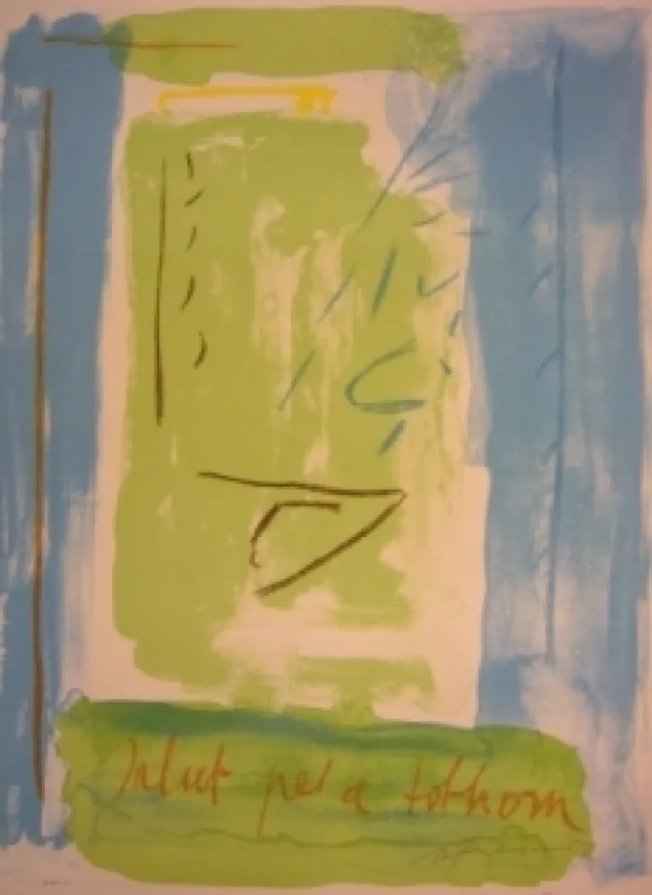 Litografia Ràfols Casamada -  Salut pel a tolhom 