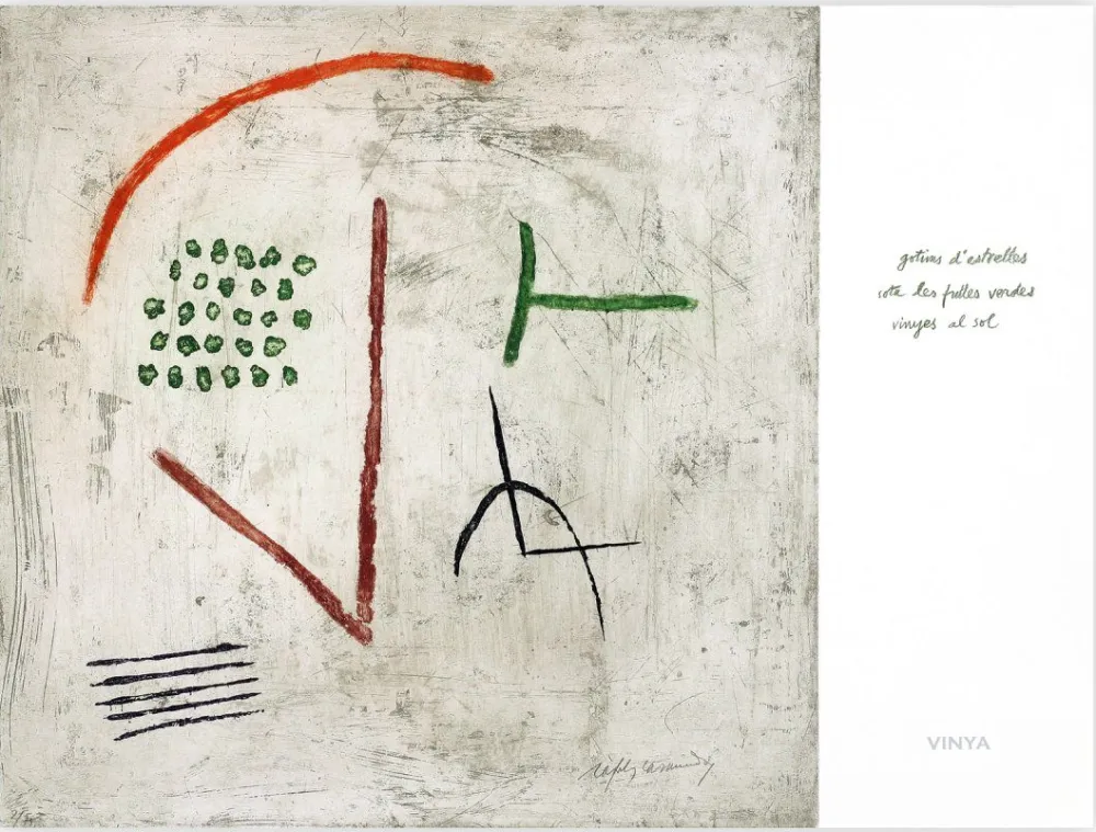 Gravura Ràfols Casamada - Vinya