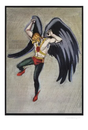Xilogravura Ramos - Hawkman