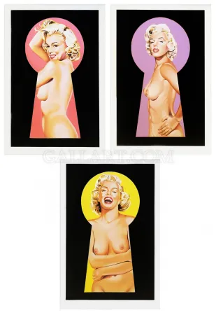 Litografia Ramos - PEEK A BOO MARILYN TRIPTYCH