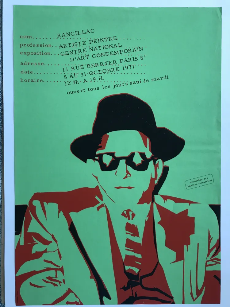 Cartaz Rancillac - Centre national d'art contemporain