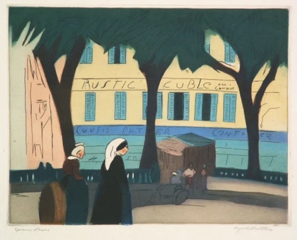 Gravura Rathbone - Marche de Nice