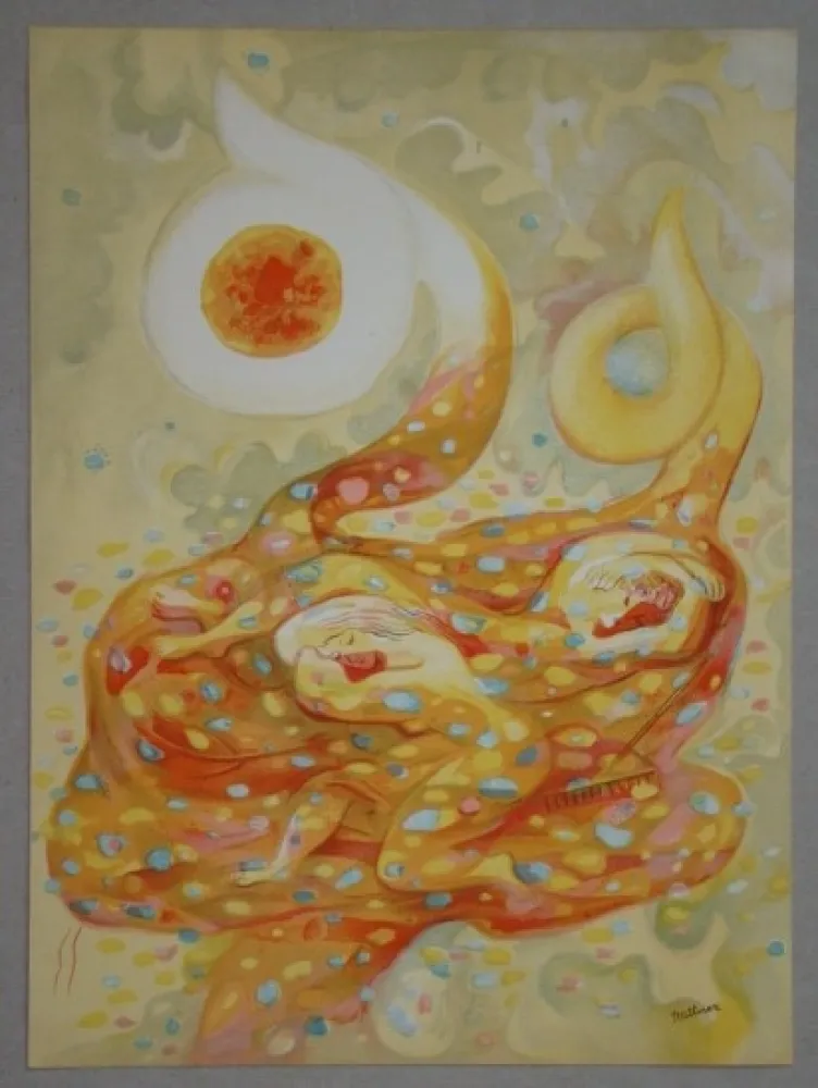 Litografia Rattner - L'automne