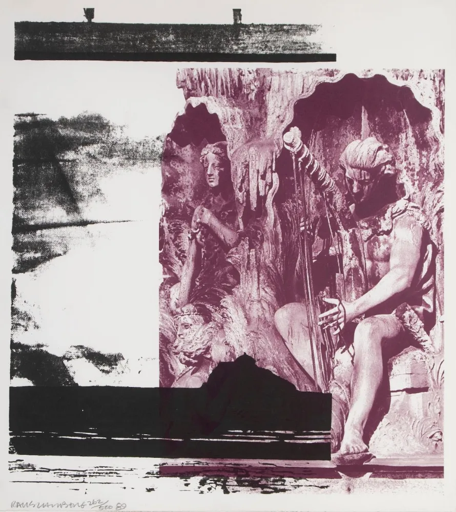 Litografia Rauschenberg - Broken Harp
