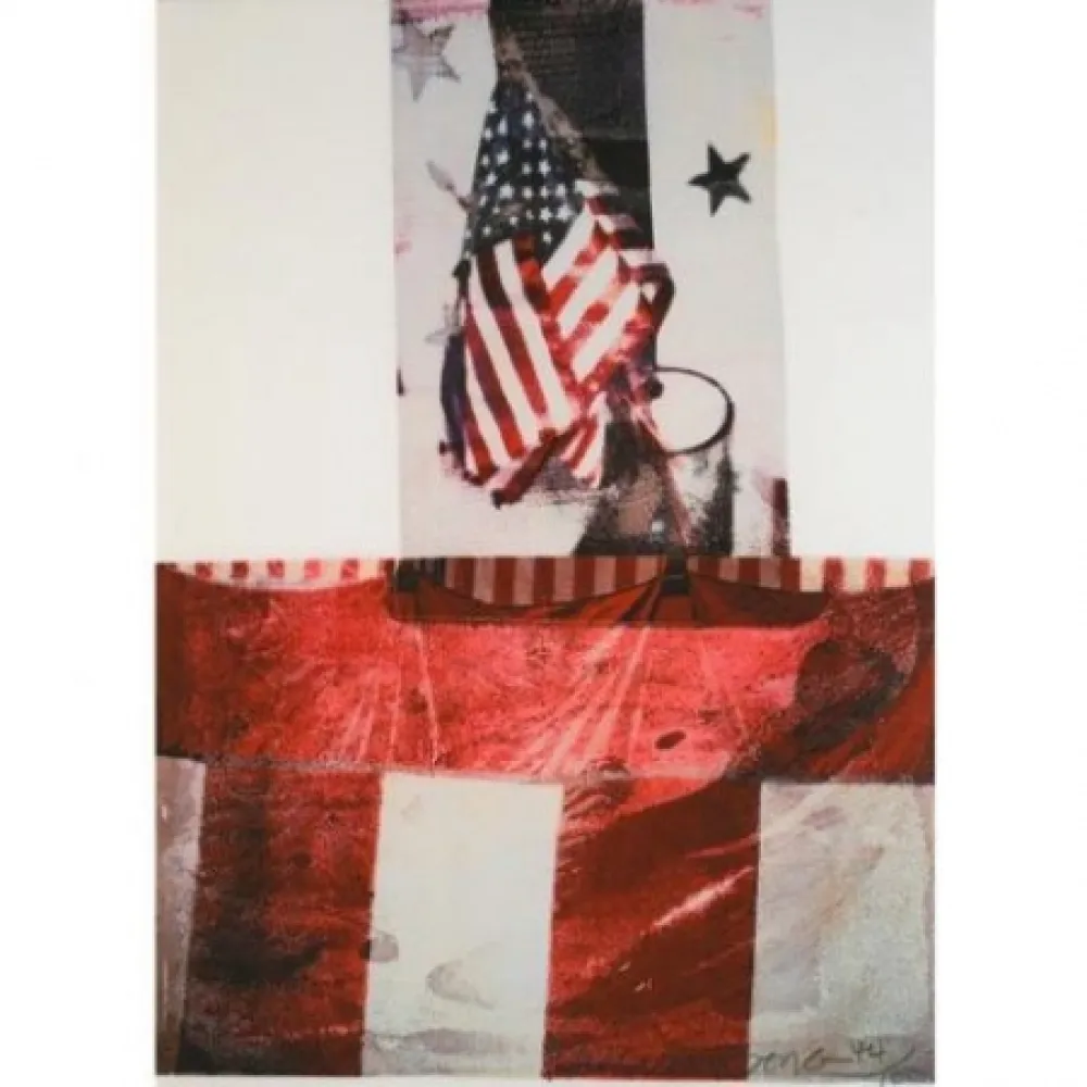 Litografia Rauschenberg - Edward Kennedy Campaign