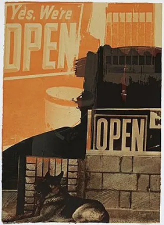 Litografia Rauschenberg - Murmurs