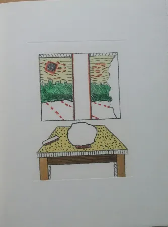 Gravura Raveel - Een leegte aan een venster ...(2003)