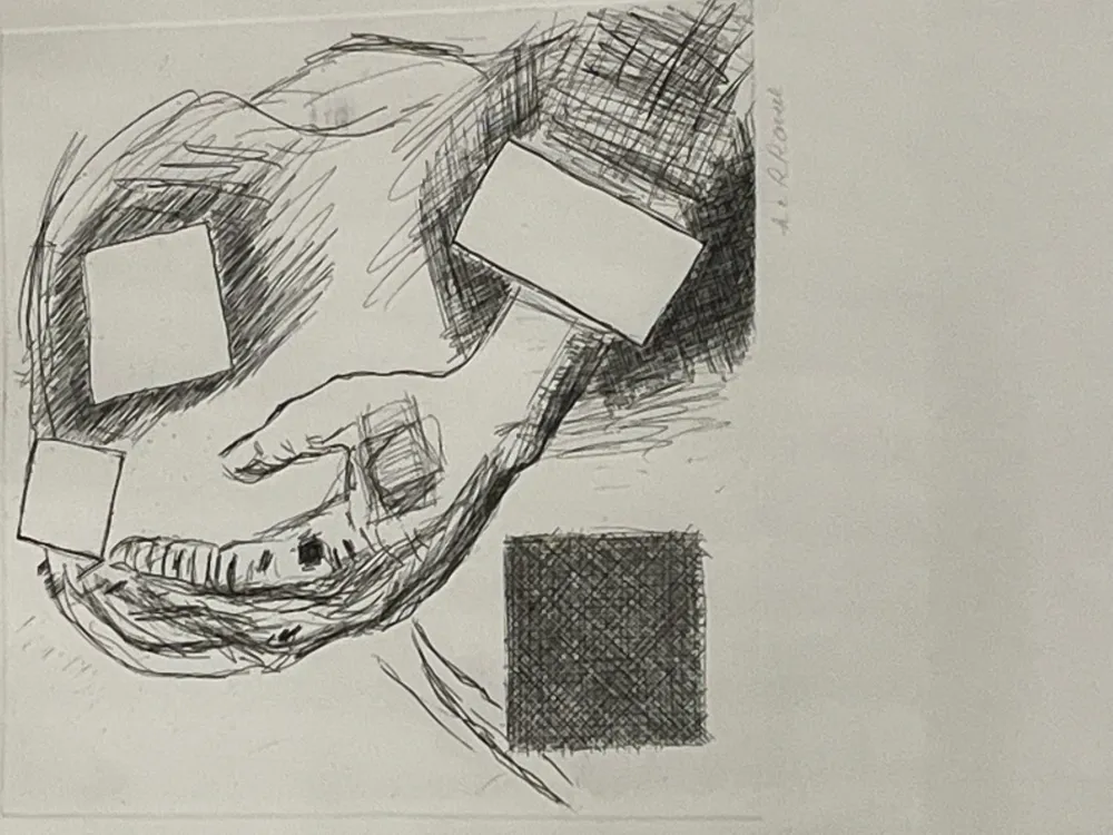 Gravura Raveel - Hand en bevierkante kop