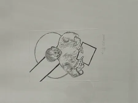 Gravura Raveel - Tegenover het vlak