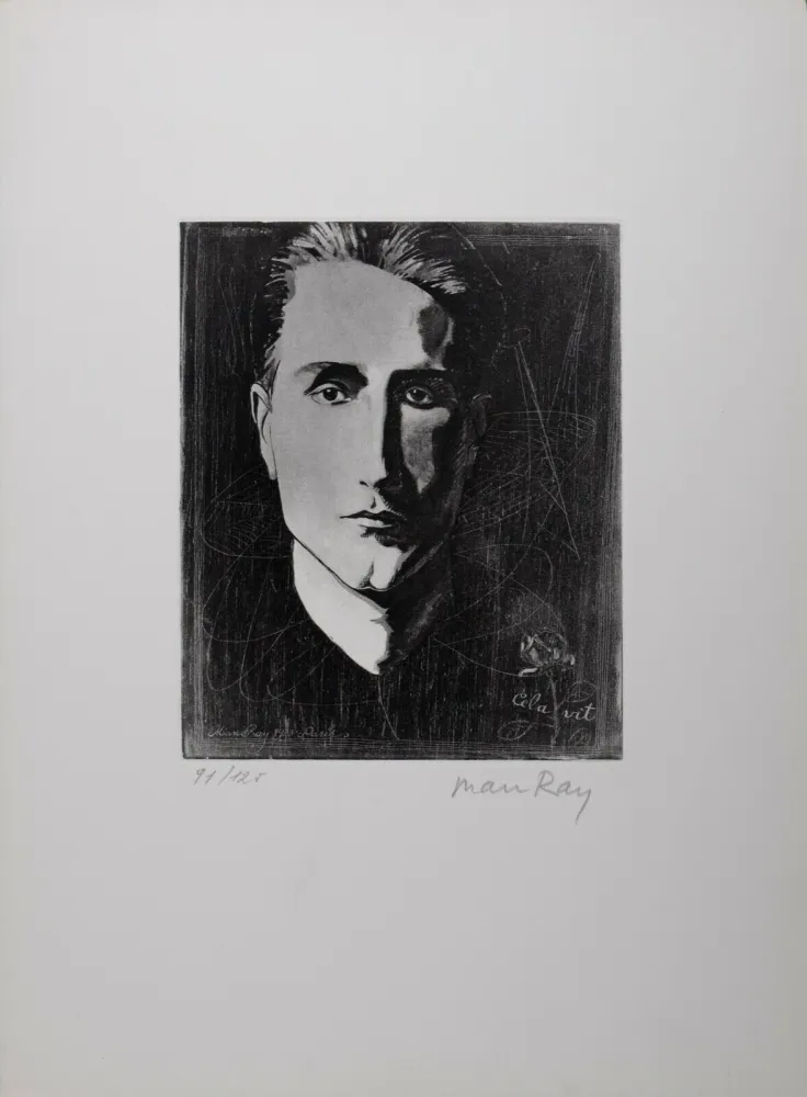 Água-Forte E Água-Tinta Ray - Cela Vit (Portrait of Marcel Duchamp), 1971 - Hand-signed & numbered