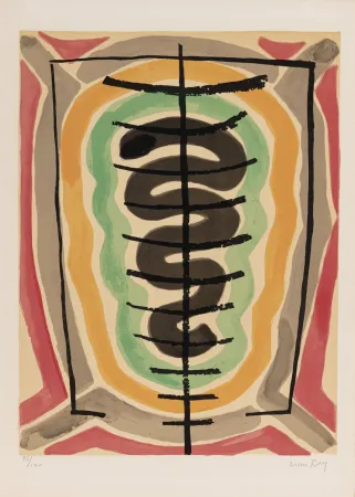 Litografia Ray - De l'origine des espèces par voie de sélection irrationnelle (#B), 1971 - Hand-signed!