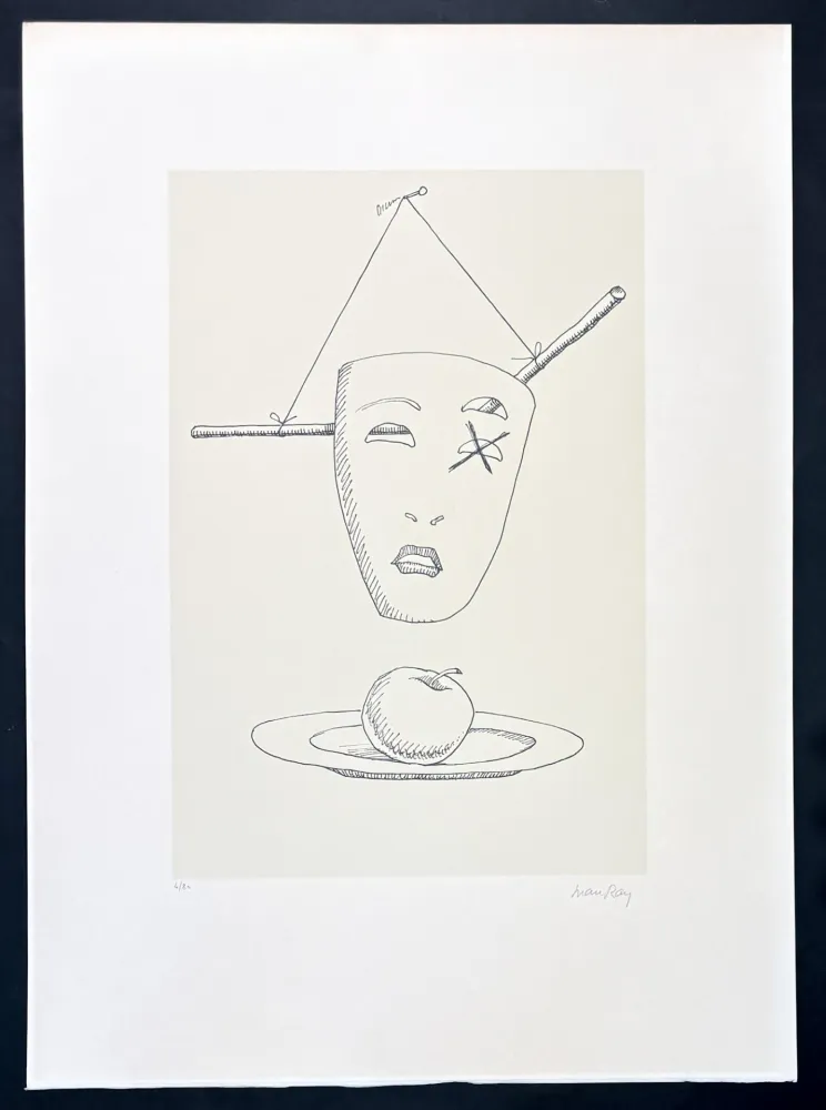 Litografia Ray - Man Ray (1890–1976) - Maschere - Lithograph on paper