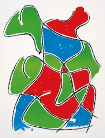 Litografia Ray - Man Ray (1890–1976) - Tre figure - Color lithograph on paper - 1968