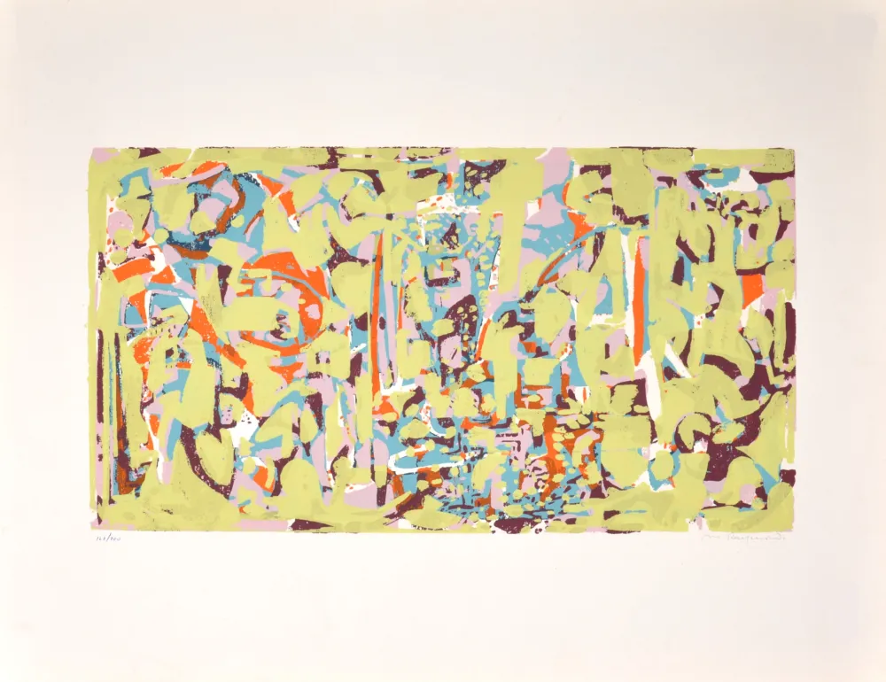 Serigrafia Raymond - Composition, 1954 - Hand-signed