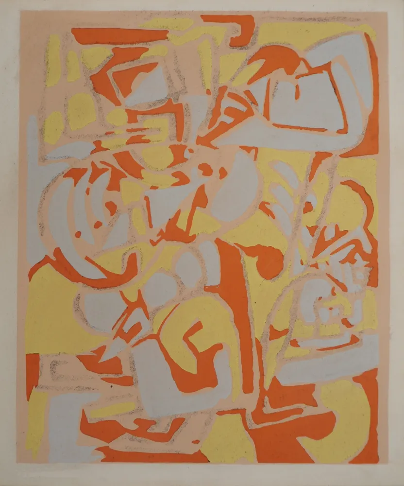 Litografia Raymond - Paysage abstrait