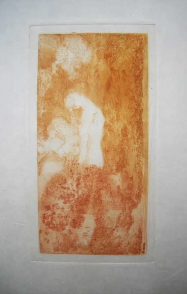 Água-Forte Redon - Baigneuse