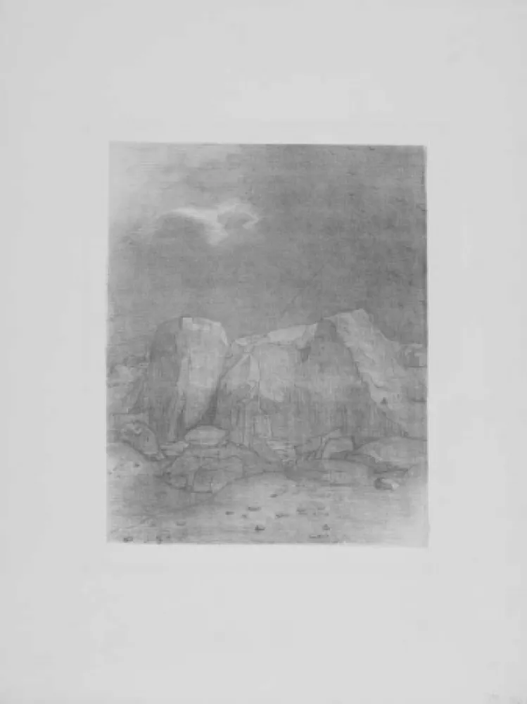 Litografia Redon - Et il distingue....