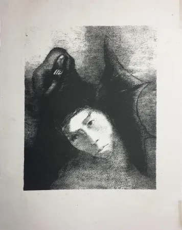 Litografia Redon - LA TENTATION DE SAINT-ANTOINE (Planche XVIII, 3ème série) 1896