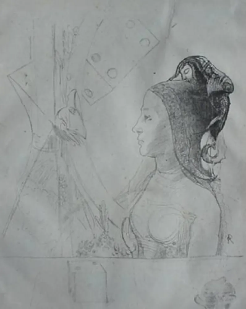 Litografia Redon - Planche d'essai 