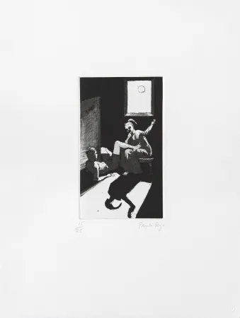 Gravura Rego - Sewing on the Shadow I