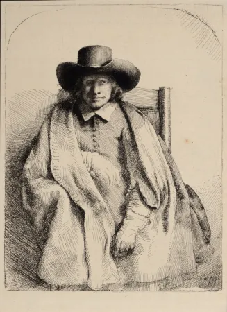 Heliogravura Rembrandt - Portrait de Clément de Jonghe