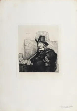 Heliogravura Rembrandt - Portrait de Jean Asselyn