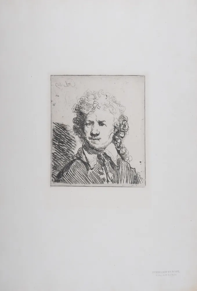 Heliogravura Rembrandt - Rembrandt en buste