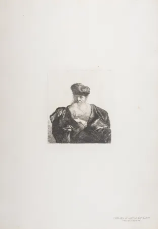 Heliogravura Rembrandt - Vieillard au manteau de velours