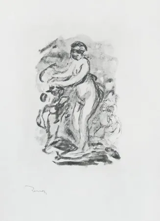 Sem Técnica Renoir - Femme au cep de vigne, I Variante (Woman by the Grapevine, First Variant)