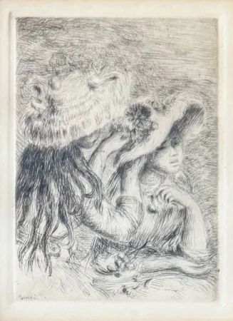 Litografia Renoir - Le Chapeau Épinglé