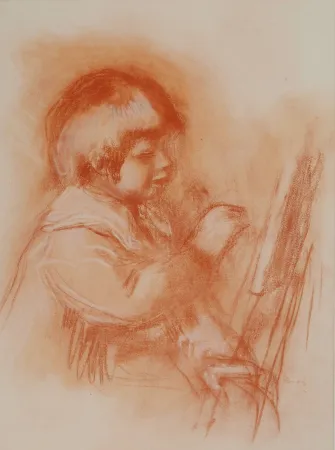 Litografia Renoir - Le jeune artiste