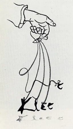 Litografia Reuterswärd - Marionnettes