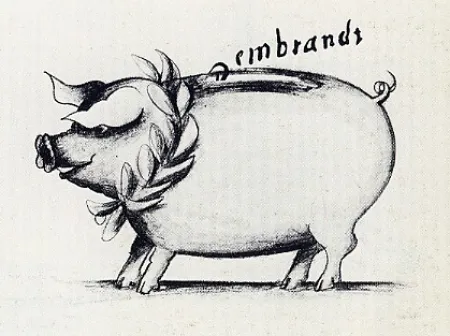 Gravura Reuterswärd - Tirelire