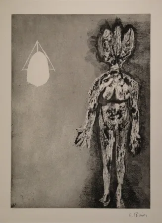 Água-Forte E Água-Tinta Richier - Femme debout / L’Hydre