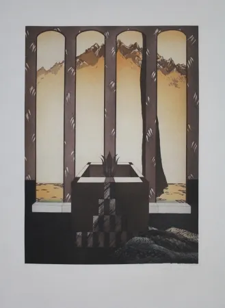 Água-Forte E Água-Tinta Riemer - Blüte in Landschaft