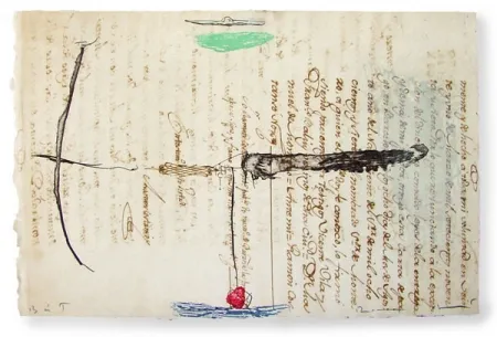 Água-Forte E Água-Tinta Riera I Arago - Airplane with Red Tail