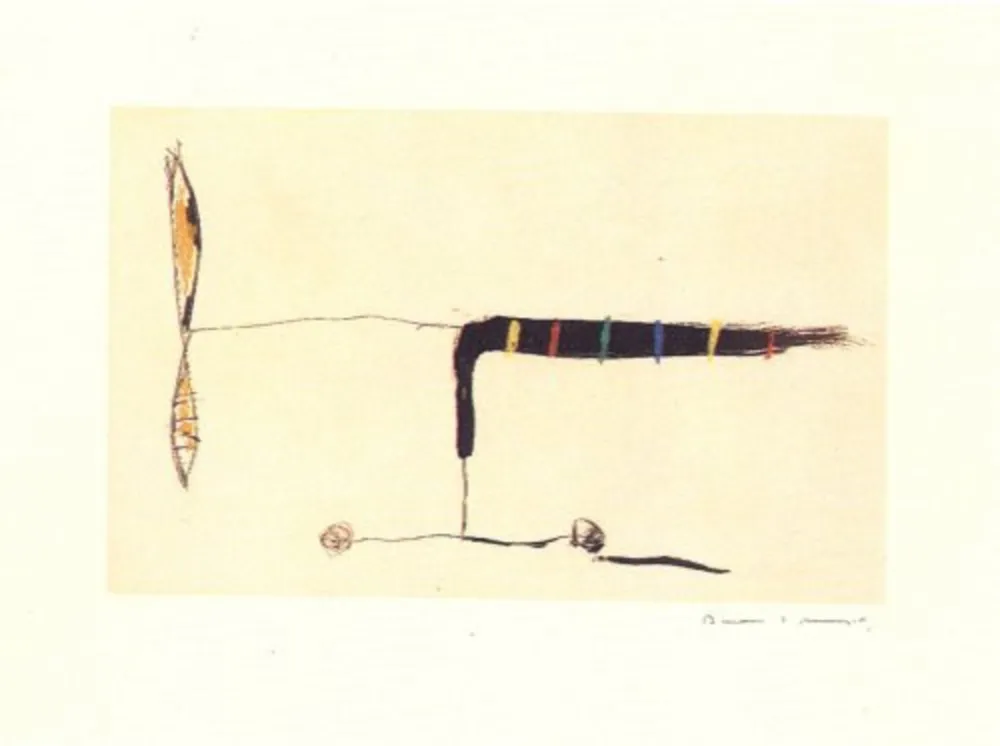 Gravura Riera I Aragó - Avió mig-1